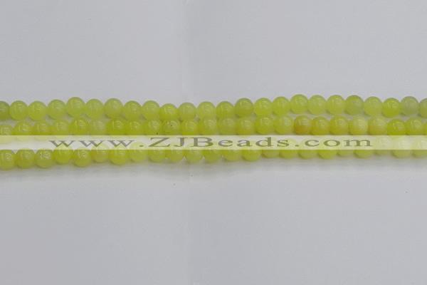 CEJ201 15.5 inches 6mm round lemon jade beads wholesale