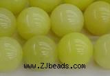 CEJ204 15.5 inches 12mm round lemon jade beads wholesale