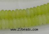 CEJ211 15.5 inches 2*6mm rondelle lemon jade beads wholesale