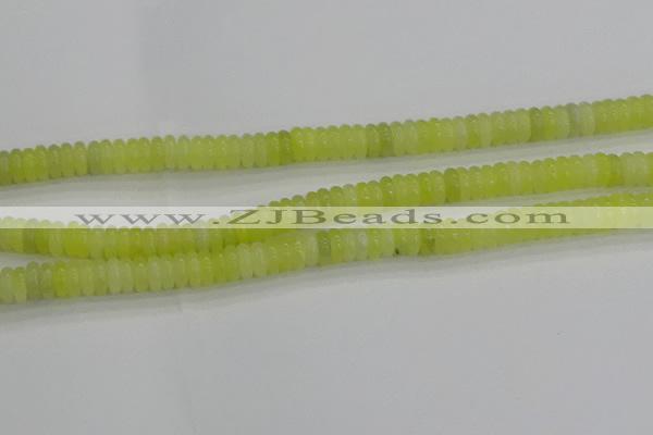 CEJ211 15.5 inches 2*6mm rondelle lemon jade beads wholesale