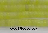 CEJ219 15.5 inches 2*4mm heishi lemon jade beads wholesale