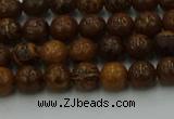 CEJ300 15.5 inches 4mm round elephant skin jasper beads wholesale