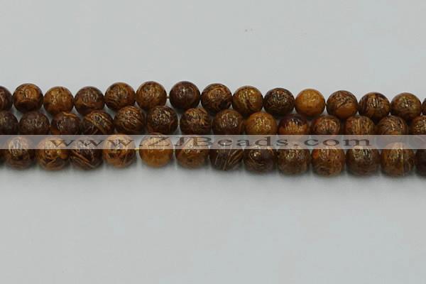 CEJ305 15.5 inches 14mm round elephant skin jasper beads wholesale