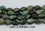 CEM05 15.5 inches 6*8mm flat teardrop emerald gemstone beads