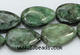 CEM08 15.5 inches 18*25mm flat teardrop emerald gemstone beads