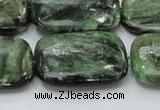 CEM21 15.5 inches 22*30mm rectangle emerald gemstone beads wholesale