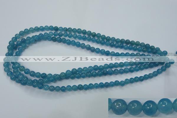 CEQ02 15.5 inches 6mm round blue sponge quartz beads wholesale