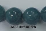 CEQ09 15.5 inches 20mm round blue sponge quartz beads wholesale