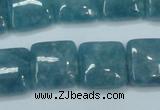 CEQ164 15.5 inches 16*16mm square blue sponge quartz beads