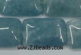 CEQ177 15.5 inches 22*30mm rectangle blue sponge quartz beads