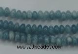 CEQ22 15.5 inches 4*6mm rondelle blue sponge quartz beads