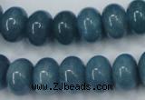 CEQ26 15.5 inches 10*14mm rondelle blue sponge quartz beads