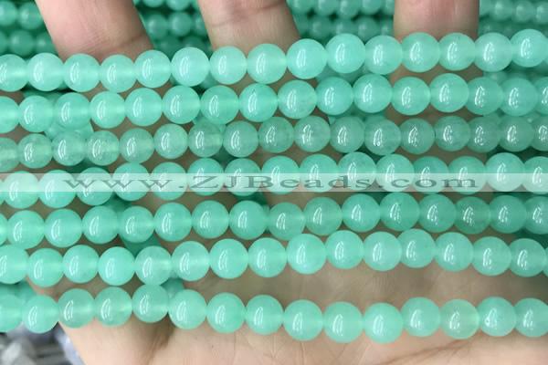 CEQ301 15.5 inches 6mm round green sponge quartz beads