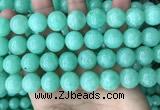 CEQ305 15.5 inches 14mm round green sponge quartz beads