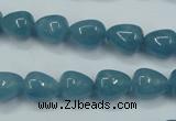 CEQ44 15.5 inches 9*11mm teardrop blue sponge quartz beads