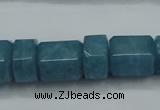 CEQ85 15.5 inches 9*14mm - 13*16mm blue sponge quartz beads