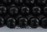 CEY05 15.5 inches 12mm round black ebony wood beads wholesale