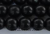 CEY06 15.5 inches 14mm round black ebony wood beads wholesale