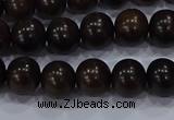 CEY52 15.5 inches 8mm round ebony wood beads wholesale