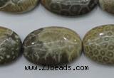 CFA216 15.5 inches 20*30mm oval chrysanthemum agate beads