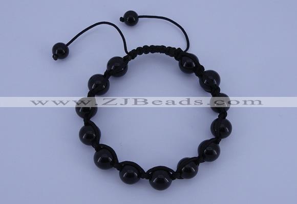 CFB503 10mm round candy jade beads adjustable bracelet wholesale