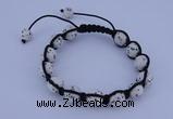 CFB508 10mm round turquoise beads adjustable bracelet wholesale