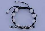 CFB515 12mm round candy jade beads adjustable bracelet wholesale