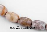 CFC51 10*14mm ellipsoid coral fossil jasper beads wholesale
