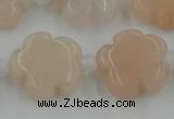 CFG1020 15.5 inches 16mm carved flower pink aventurine beads