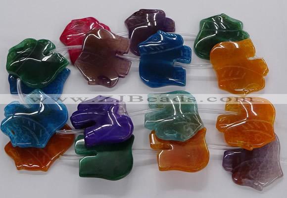 CFG1225 15.5 inches 35*40mm - 40*45mm elephant agate beads