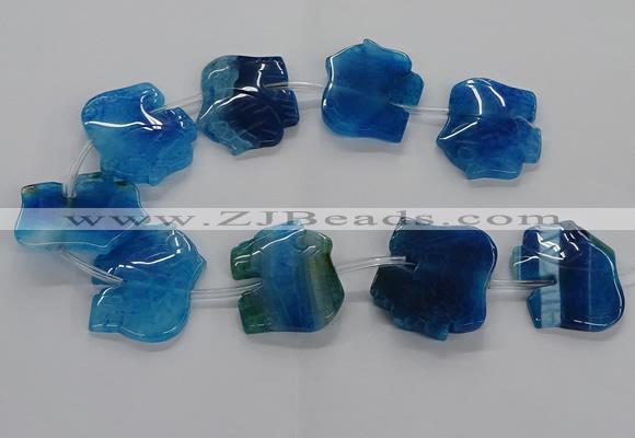 CFG1243 15.5 inches 30*40mm - 35*45mm elephant agate beads