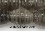 CFG1501 15.5 inches 15*20mm carved rice smoky quartz beads