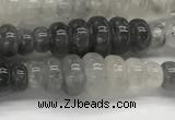 CFG1541 15.5 inches 10*30mm carved rice cloudy quartz beads