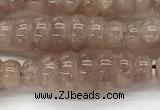 CFG1542 15.5 inches 10*30mm carved rice strawberry quartz beads