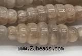 CFG1543 15.5 inches 10*30mm carved rice moonstone beads