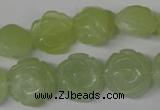 CFG233 15.5 inches 16mm carved flower New jade gemstone beads