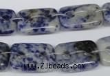 CFG320 15.5 inches 15*20mm carved rectangle sodalite beads
