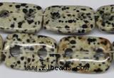 CFG329 15.5 inches 18*25mm carved rectangle dalmation jasper beads