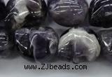 CFG343 15.5 inches 18*22mm carved skull dogtooth amethyst beads