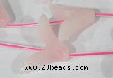 CFG501 15.5 inches 20*26mm carved flower rose quartz beads