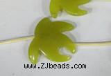 CFG510 15.5 inches 24*28mm carved animal Korean jade beads