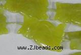 CFG517 15.5 inches 20*31mm carved animal Korean jade beads