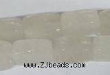 CFG545 15.5 inches 15*20mm carved brick white jade beads