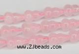 CFG63 15.5 inches 8*13mm carved calabash rose quartz beads