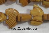 CFG795 12.5 inches 14*18mm carved animal grain stone beads