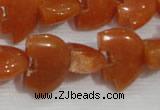 CFG797 12.5 inches 14*18mm carved animal red aventurine beads