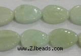 CFG815 12.5 inches 15*20mm carved leaf amazonite beads wholesale