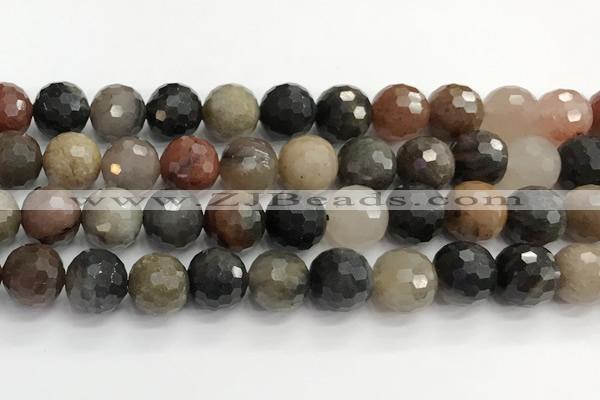 CFJ220 15.5 inches 12mm faceted round fancy jasper beads