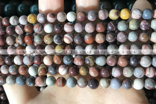 CFJ256 15.5 inches 4mm round fantasy jasper beads wholesale