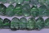 CFL1085 15 inches 9*12mm faceted nuggets green fluorite beads